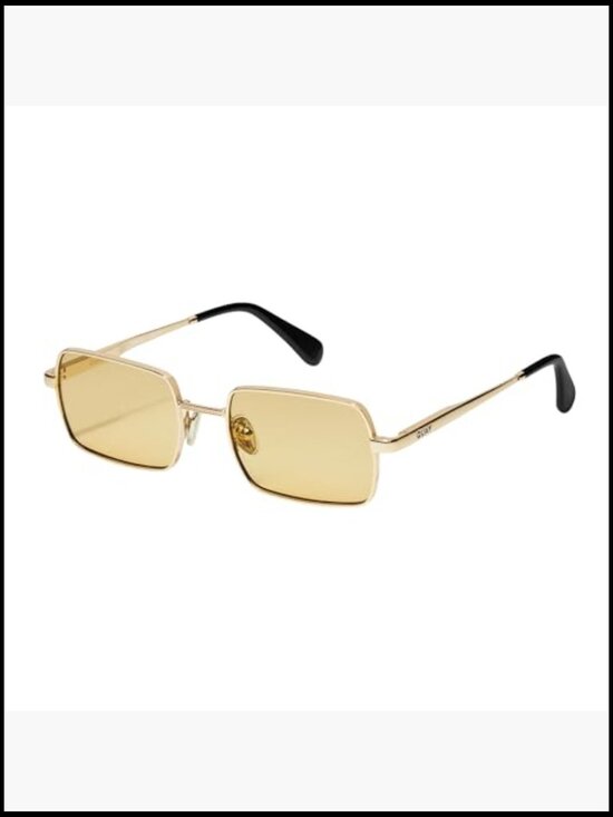 Rectangular Metal Frame Non-Polarized Sunglasses with Case and Cloth